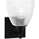 Visual Comfort Studio Toffino Small Sconce A19 6" Black
