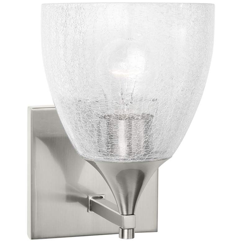 Image 1 Visual Comfort Studio Toffino Small Sconce A19 6" Brushed Nickel