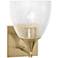 Visual Comfort Studio Toffino Small Sconce A19 6" Satin Brass