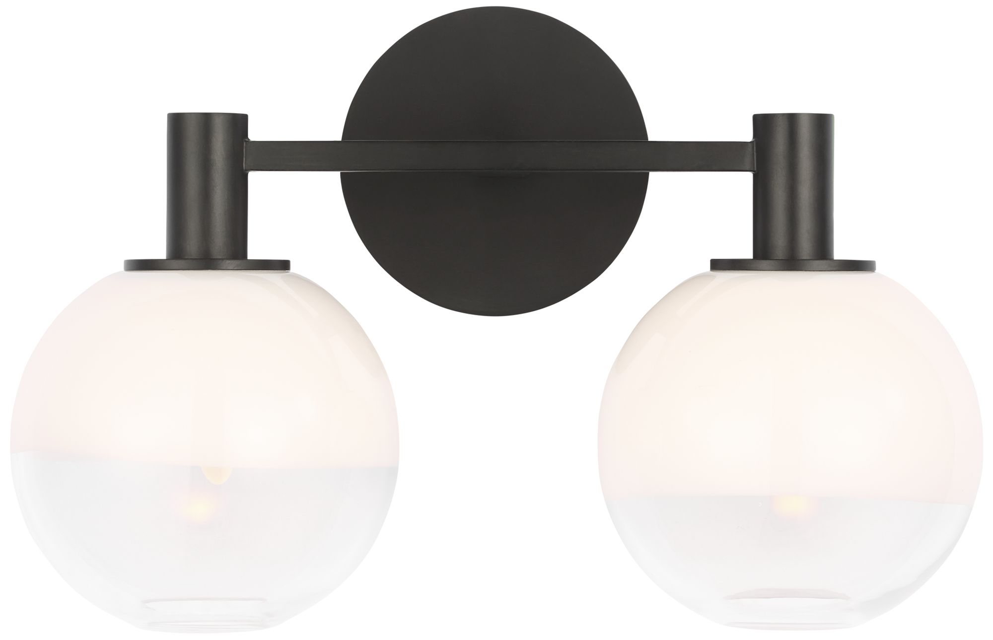 Visual Comfort Studio  Torian 2 - Light Vanity  B10  15"  Aged Iron