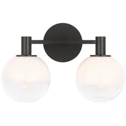 Visual Comfort Studio  Torian 2 - Light Vanity  B10  15"  Aged Iron