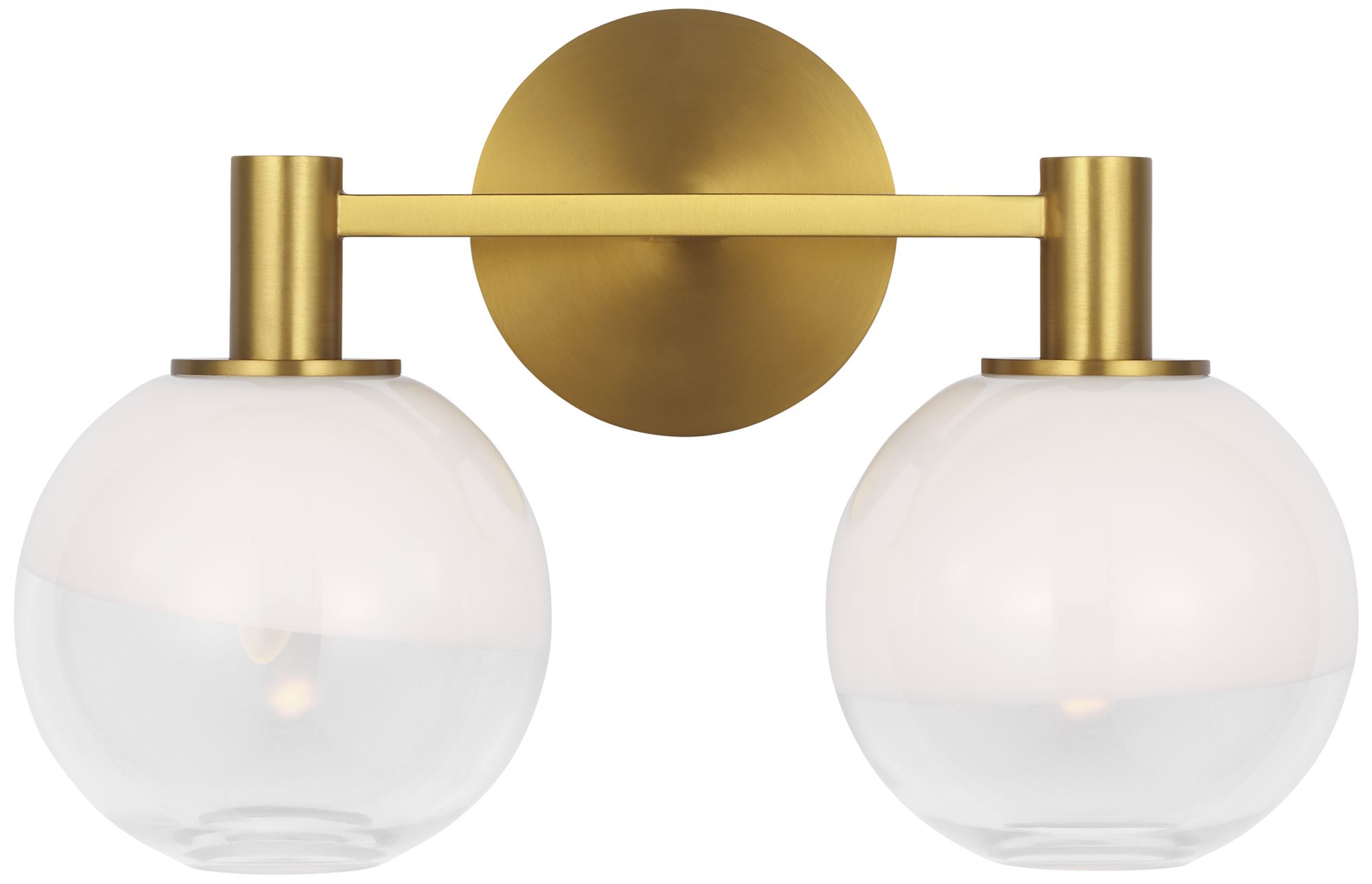 Visual Comfort Studio  Torian 2 - Light Vanity  B10  15"  Burnished Brass