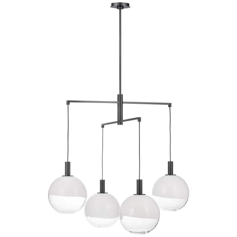 Image 1 Visual Comfort Studio Torian Large Chandelier B10 32.5" Aged Iron