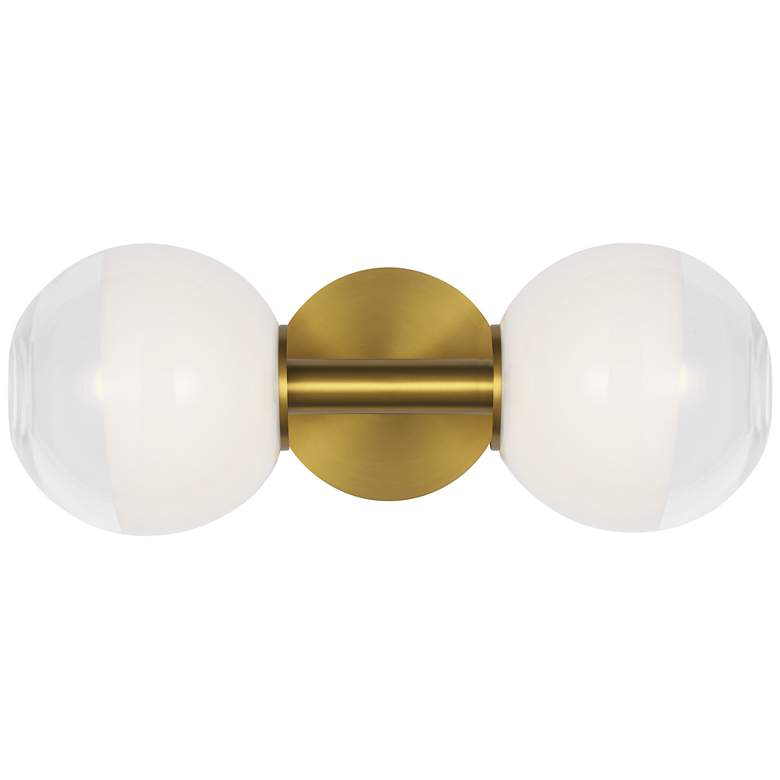 Image 1 Visual Comfort Studio Torian Linear Sconce B10 15.37" Burnished Brass