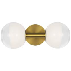 Visual Comfort Studio  Torian Linear Sconce B10  15.37"  Burnished Brass