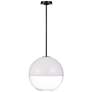 Visual Comfort Studio  Torian Medium Pendant  A19  14"  Aged Iron