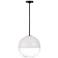 Visual Comfort Studio  Torian Medium Pendant  A19  14"  Aged Iron
