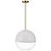 Visual Comfort Studio  Torian Medium Pendant  A19  14"  Burnished Brass