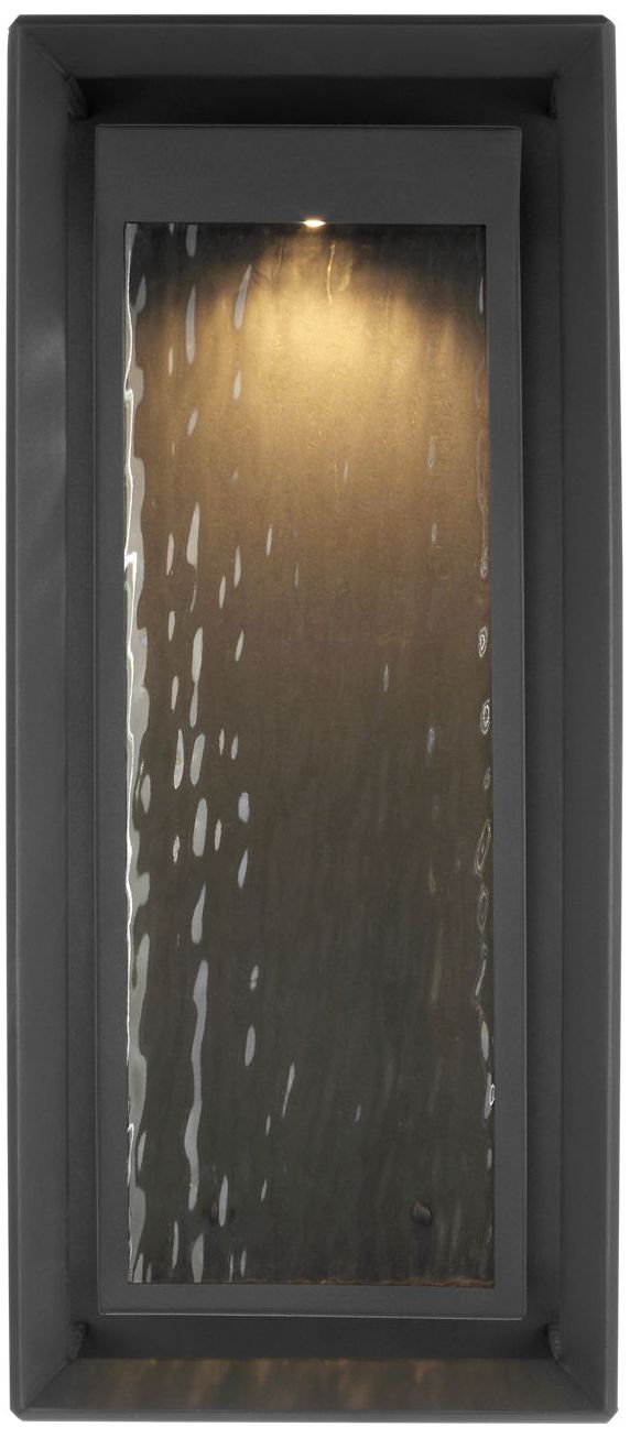 Image 2 Visual Comfort Studio Urbandale Grande Wall Lantern Textured Black LED more views