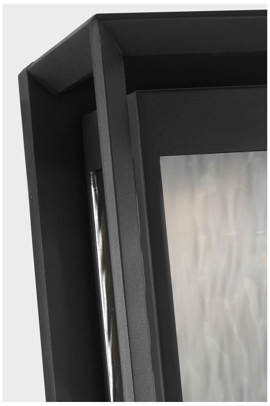 Image 4 Visual Comfort Studio Urbandale Grande Wall Lantern Textured Black LED more views