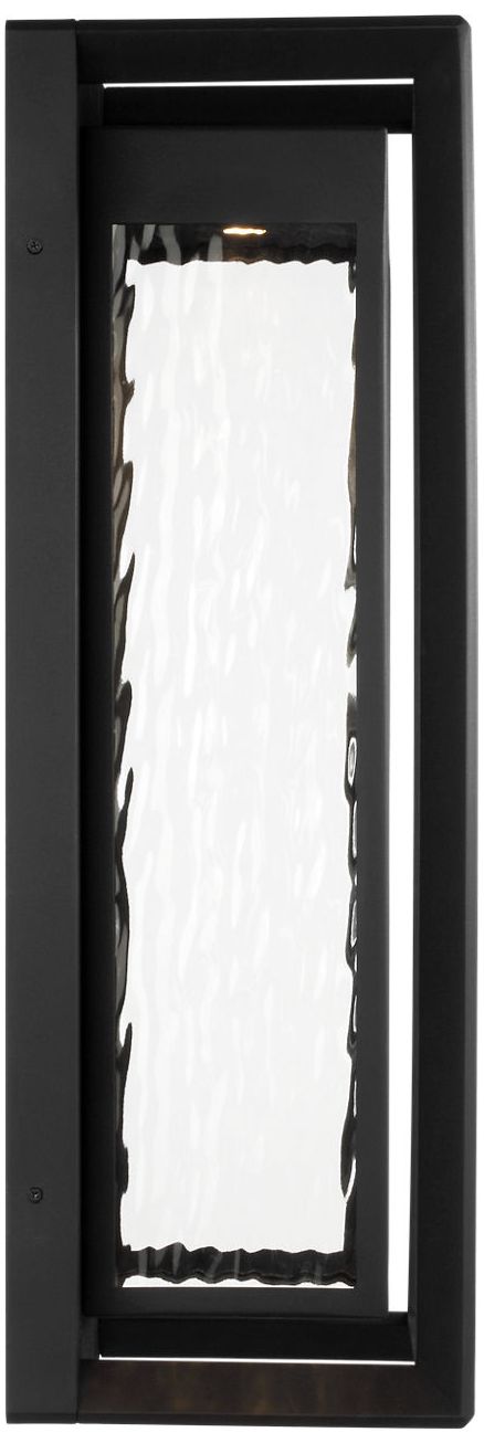 Image 6 Visual Comfort Studio Urbandale Grande Wall Lantern Textured Black LED more views