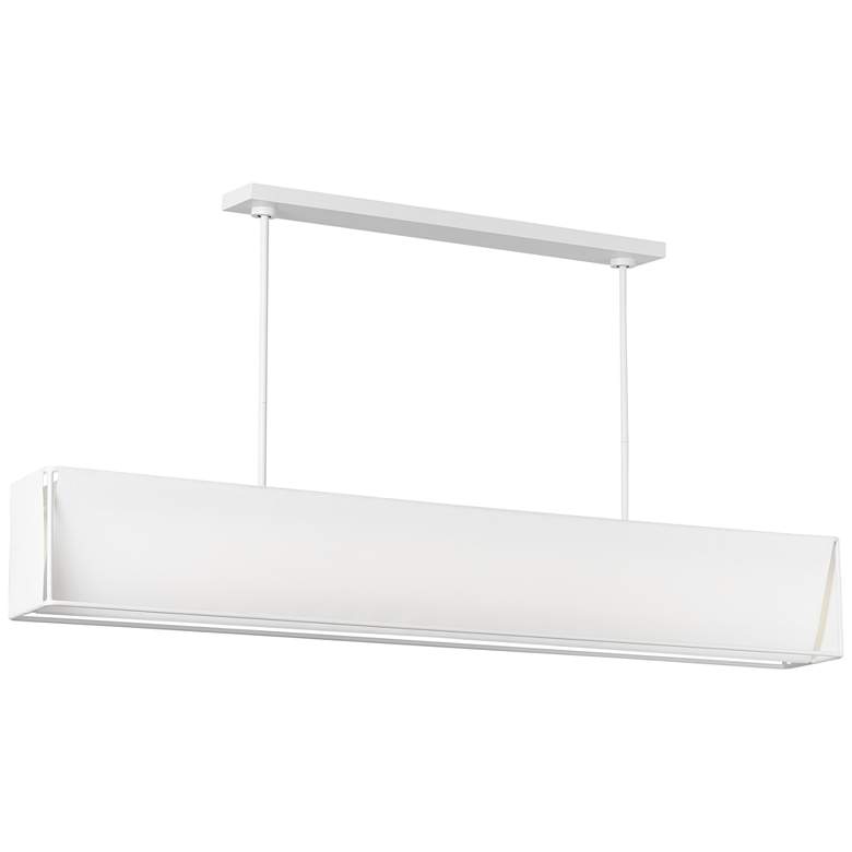 Image 1 Visual Comfort Studio  Velero Large Linear Chandelier  Array  56"  Linen