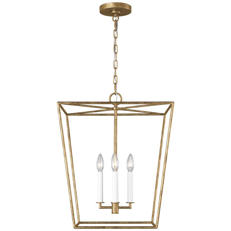 Image 1 Visual Comfort Studio  Viota Medium Lantern  Torpedo  18"  Casted Gild