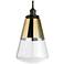 Visual Comfort Studio Waveform Painted Aged Brass / Dark Weathered Zinc