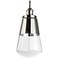 Visual Comfort Studio Waveform Polished Nickel Pendant 1 Medium A19 60w