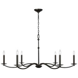 Visual Comfort Studio  Wellen Extra Large Chandelier  T10  48"  Aged Iron