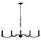Visual Comfort Studio Wellen Large Chandelier T10 36" Aged Iron