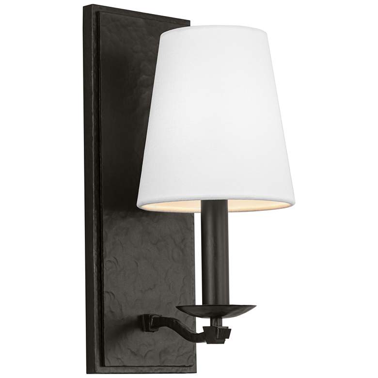 Image 1 Visual Comfort Studio Wellen Medium Sconce T10 5" Aged Iron