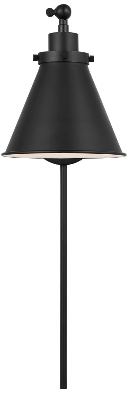 Image 3 Visual Comfort Studio Wellfleet One-Arm Cone Sconce Midnight Black A19 more views