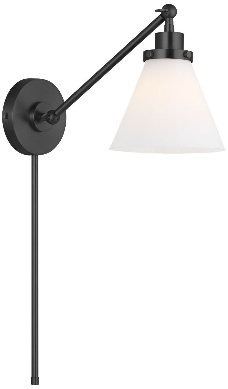 Image 2 Visual Comfort Studio Wellfleet One-Arm Cone Sconce Midnight Black A19 more views