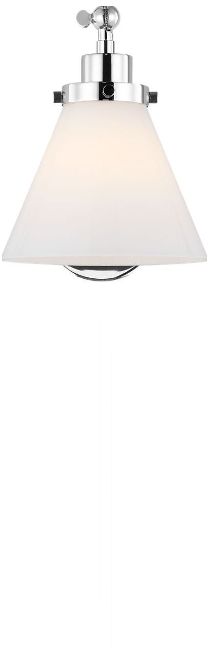 Visual Comfort Studio Wellfleet One-Arm Cone Sconce Polished Nickel A19