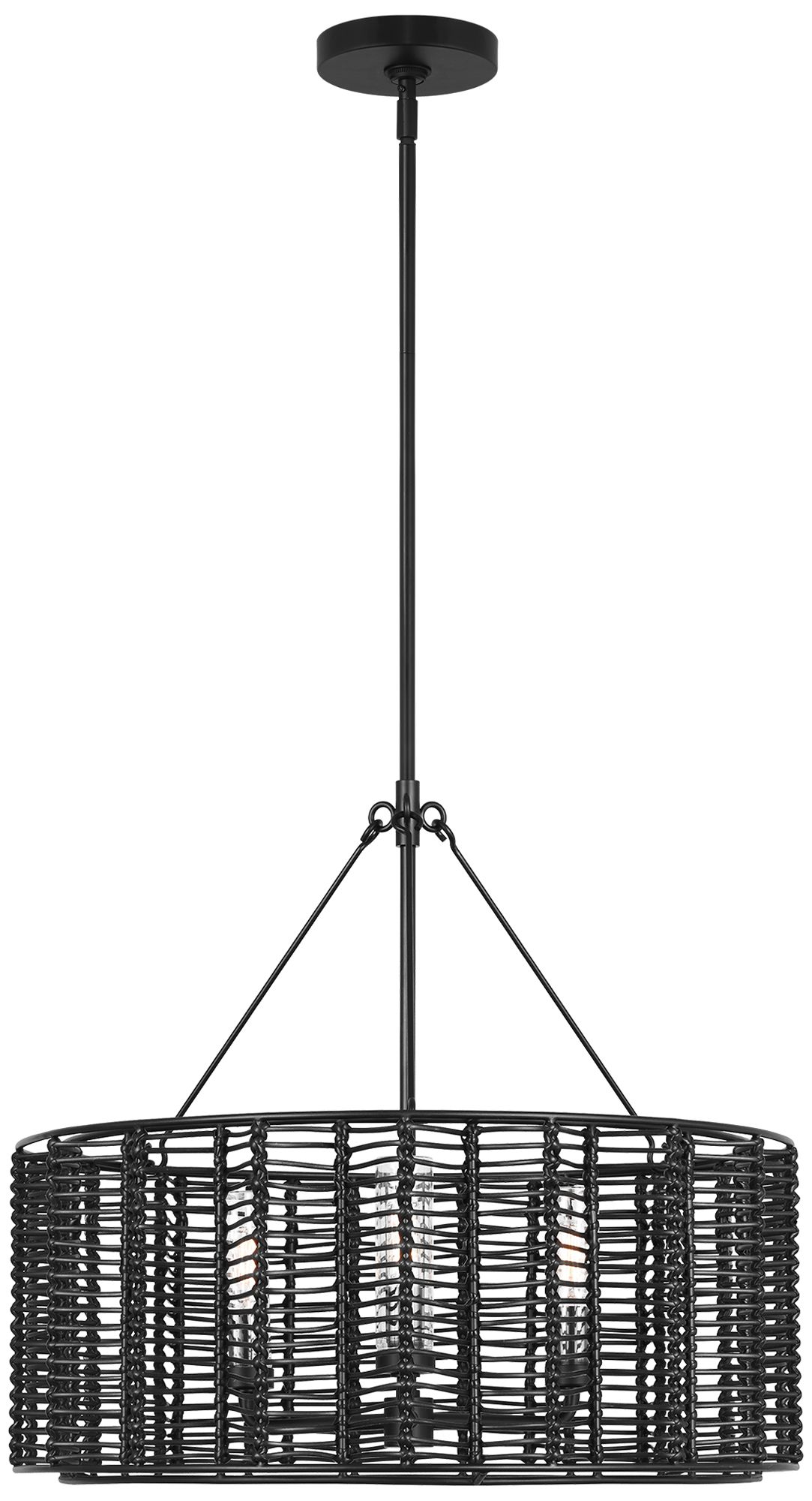 Visual Comfort Studio  Winslow Medium Hanging Shade  T6  23.75"   Black