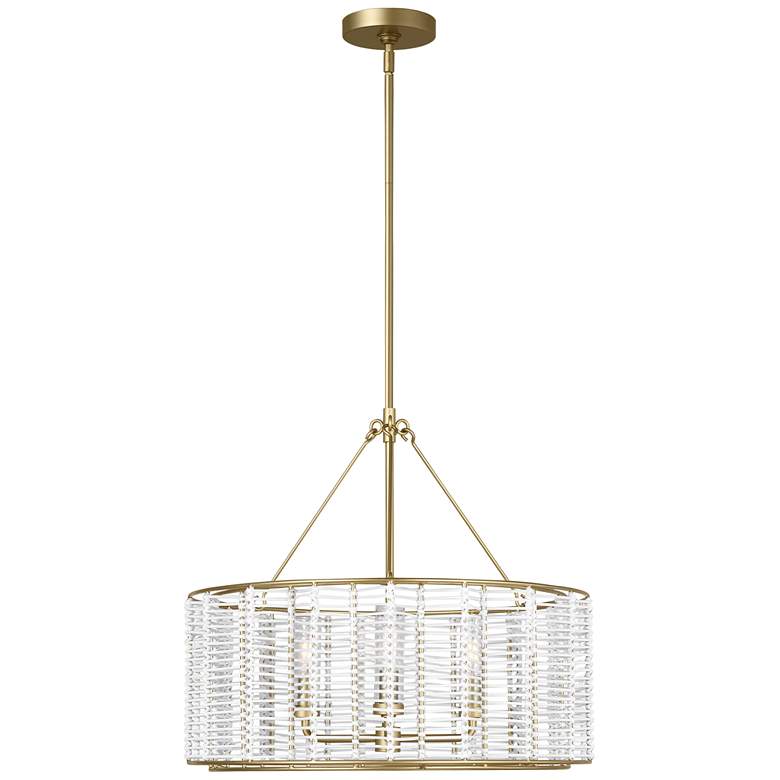 Image 1 Visual Comfort Studio Winslow Medium Hanging Shade T6 23.75" Brass