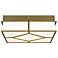 Visual Comfort Transom 13" Wide 3-Light Burnished Brass Ceiling Light
