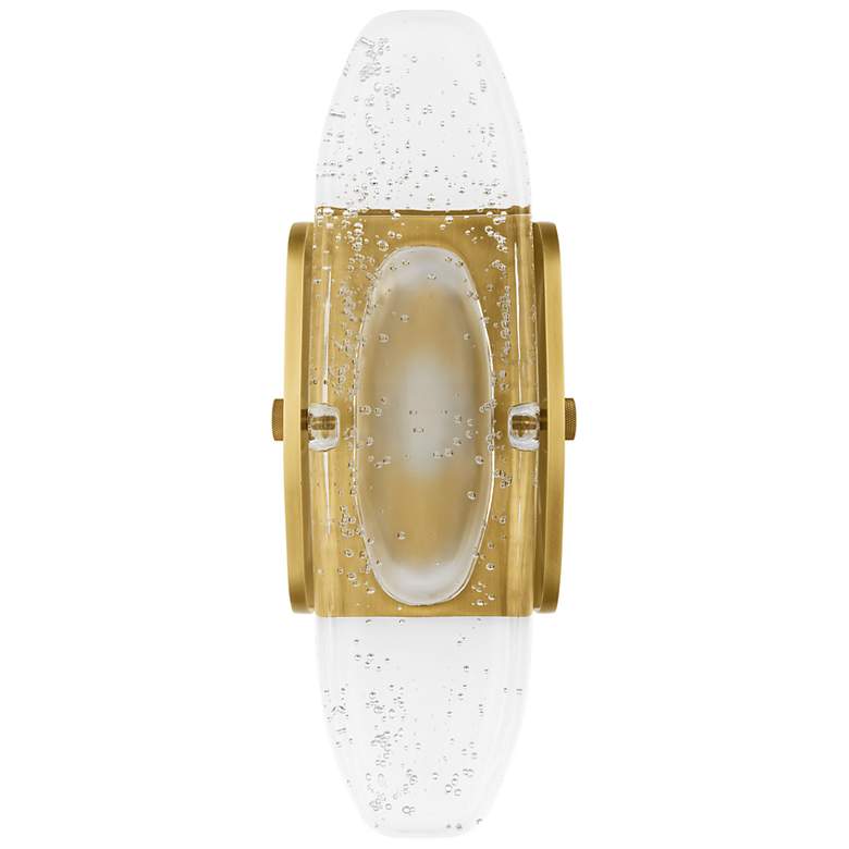 Image 3 Visual Comfort Wythe 14 3/4"W Bronze Cast Glass LED Sconce more views