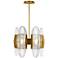 Visual Comfort Wythe 15 3/4" Wide Brass 6-Light LED Pendant