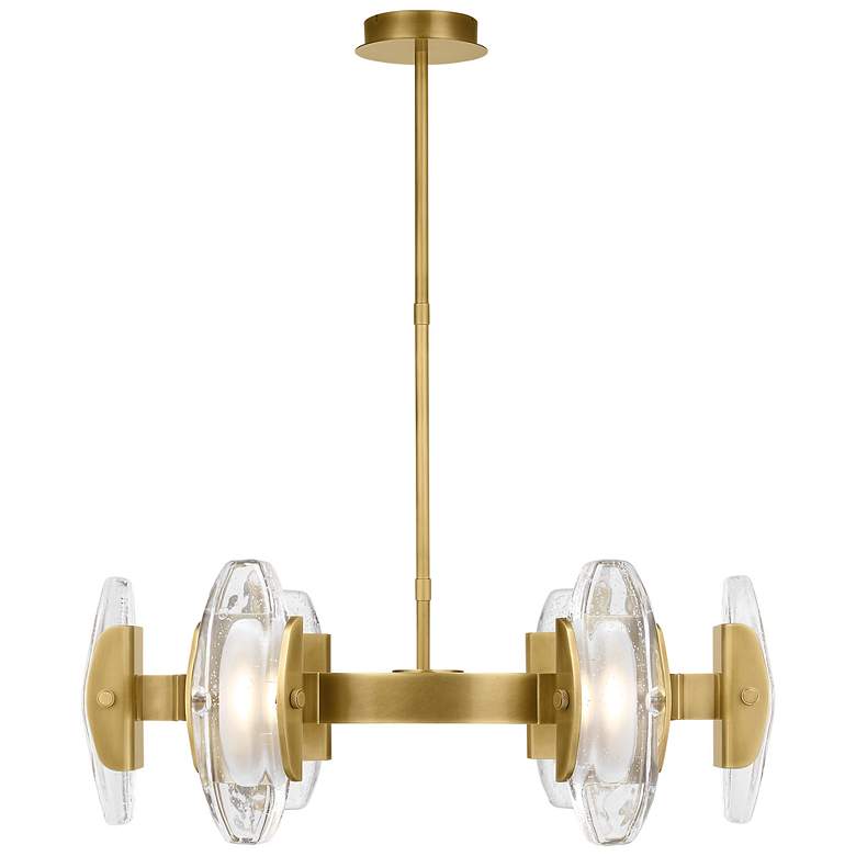 Image 1 Visual Comfort Wythe 15 3/4" Wide Brass 6-Light LED Pendant