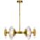 Visual Comfort Wythe 15 3/4" Wide Brass 6-Light LED Pendant