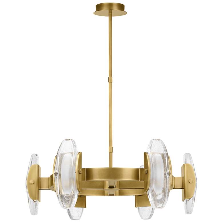 Image 2 Visual Comfort Wythe 15 3/4" Wide Brass 6-Light LED Pendant more views