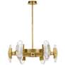 2_Visual Comfort Wythe 15 3/4" Wide Brass 6-Light LED Pendant more views