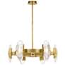 3_Visual Comfort Wythe 15 3/4" Wide Brass 6-Light LED Pendant more views