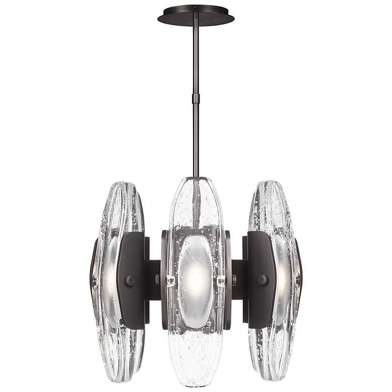 Image 1 Visual Comfort Wythe 15 3/4" Wide Bronze 6-Light LED Pendant