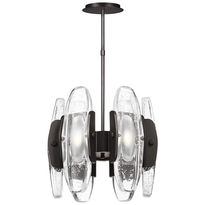 Image 2 Visual Comfort Wythe 15 3/4" Wide Bronze 6-Light LED Pendant more views