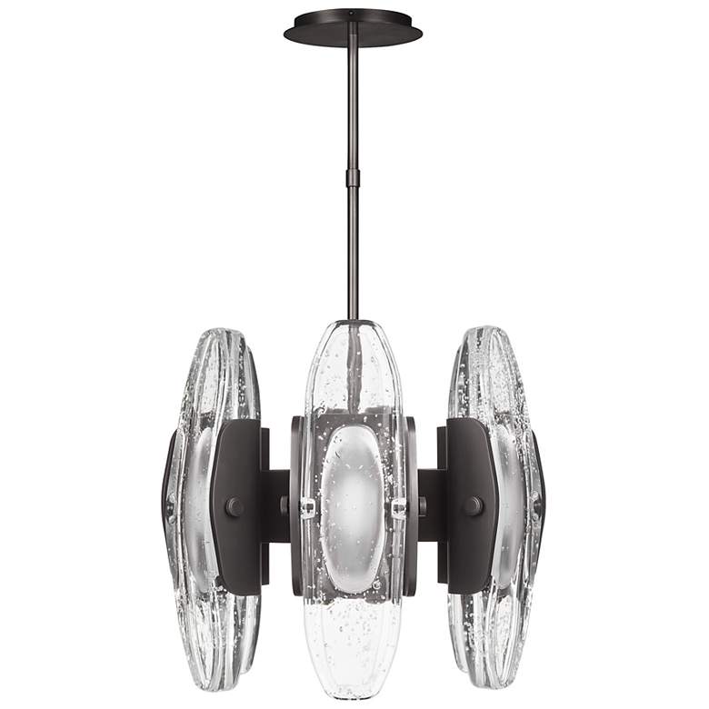 Image 4 Visual Comfort Wythe 15 3/4" Wide Bronze 6-Light LED Pendant more views