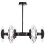 1_Visual Comfort Wythe 30"W Dark Bronze 6-Light LED Pendant