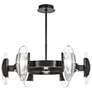 2_Visual Comfort Wythe 30"W Dark Bronze 6-Light LED Pendant more views