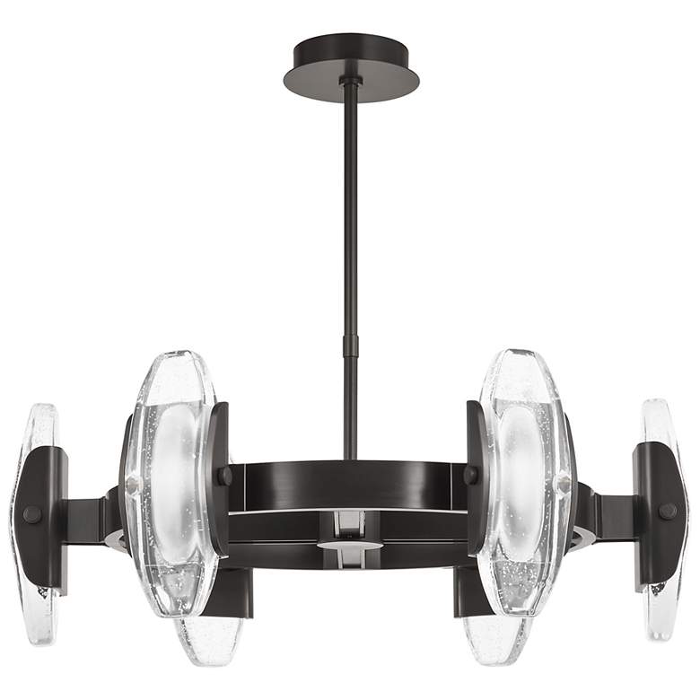 Image 4 Visual Comfort Wythe 30"W Dark Bronze 6-Light LED Pendant more views
