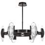 4_Visual Comfort Wythe 30"W Dark Bronze 6-Light LED Pendant more views