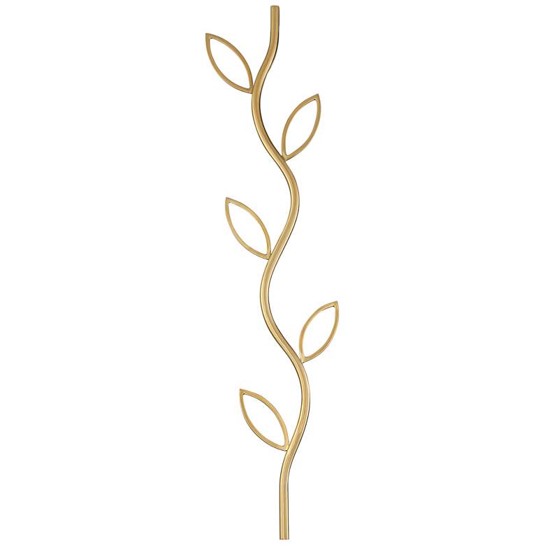 Image 1 Vita 30" High Antique Brass Decorative Vine Cord Cover
