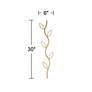 5_Vita 30" High Antique Brass Decorative Vine Cord Cover more views