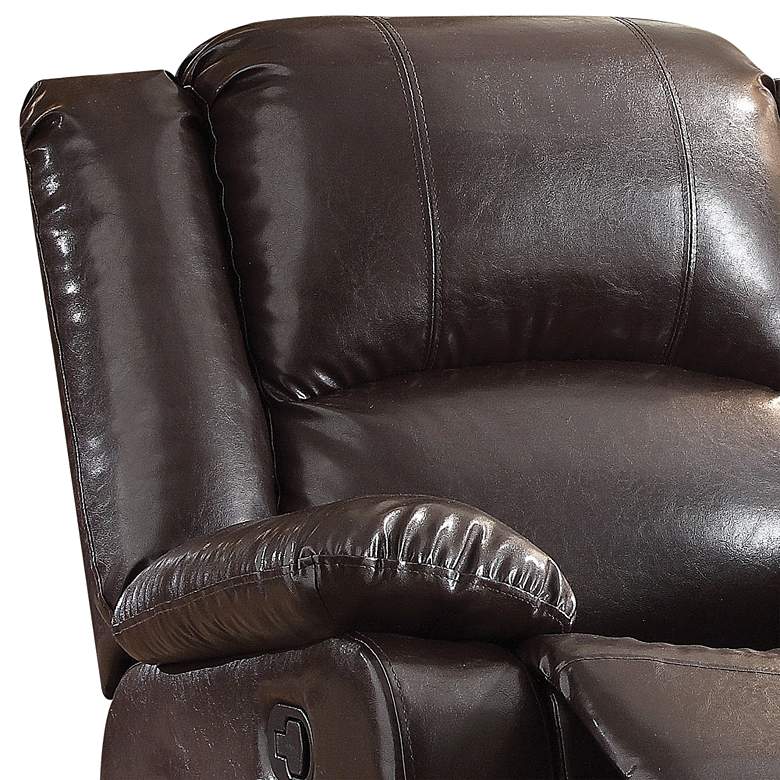 Image 2 Vita Espresso Faux Leather Recliner Chair more views