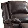 Vita Espresso Faux Leather Recliner Chair
