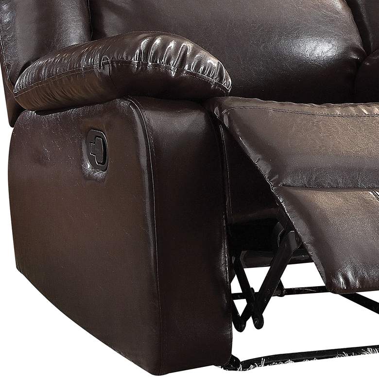 Image 3 Vita Espresso Faux Leather Recliner Chair more views
