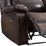 Vita Espresso Faux Leather Recliner Chair
