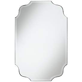 Image3 of Vita Oval Wave Edge 23 1/2" x 36" Frameless Wall Mirror