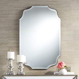 Image2 of Vita Oval Wave Edge 23 1/2" x 36" Frameless Wall Mirror